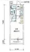 リアコート北田辺の間取り画像