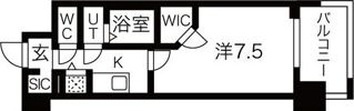 ワールドアイ難波南PORTAの間取り画像