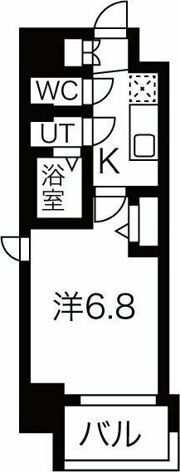 フォーリアライズ難波南レーヴの間取り画像