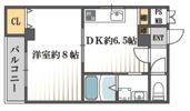 クィーンライフ桑津の間取り画像