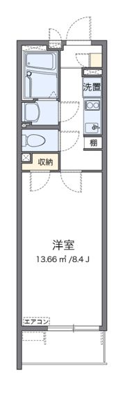 クレイノ大物の間取り画像