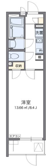 クレイノ初島の間取り画像