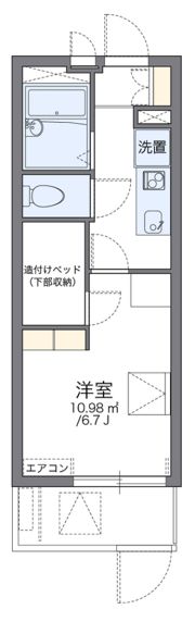 レオパレスあまがさき駅近の間取り画像