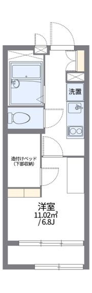 レオパレスピュアの間取り画像