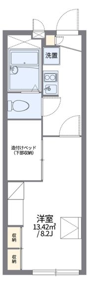 レオパレス茶屋の間取り画像