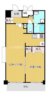 ドルチェ・ヴィータ（都島）の間取り画像