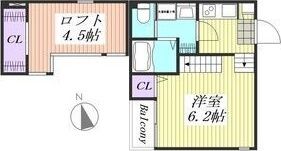 one top 東今里の間取り画像