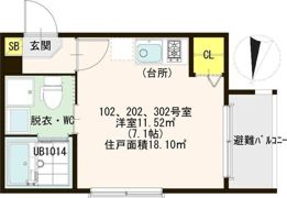 Le・Ciel 野里の間取り画像