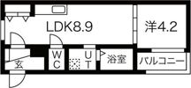 F asecia stibの間取り画像
