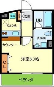 Celeb布施東の間取り画像