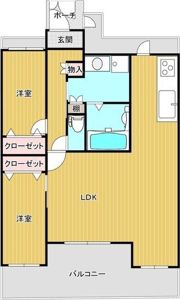 ユニハイム北田辺アクロスの間取り画像
