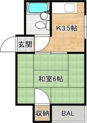 グレースハイツ城南の間取り画像
