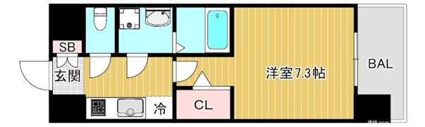 S-RESIDENCE大阪同心の間取り画像