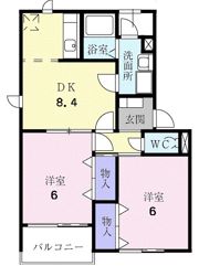サンパティークIの間取り画像