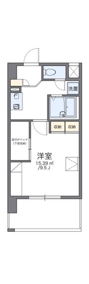 レオパレスREZON中百舌鳥の間取り画像
