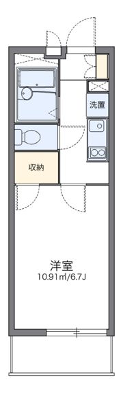 レオパレス浜寺ドット輝の間取り画像