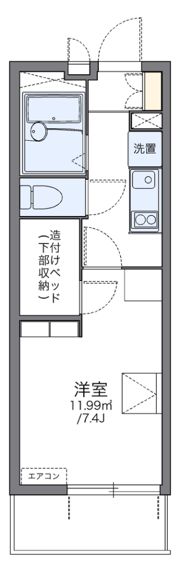 レオパレスのぞみの間取り画像