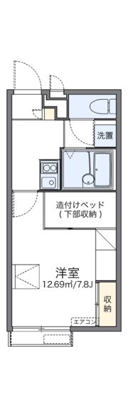レオパレステイルザウエストの間取り画像