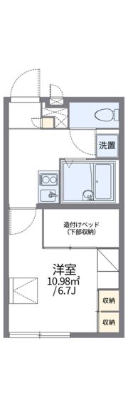 レオパレスフォレストコート大井の間取り画像