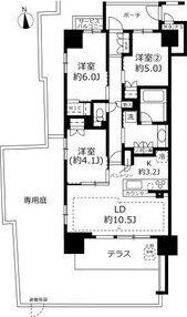 ブランズ天王寺勝山の間取り画像