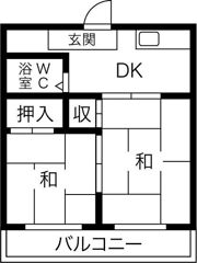 オーティーハイツ東住吉の間取り画像