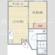 OLA COURT西田辺（チュリス西田辺の間取り画像