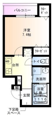 フジパレス堺諏訪森II番館の間取り画像