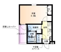フジパレス西湊I番館の間取り画像