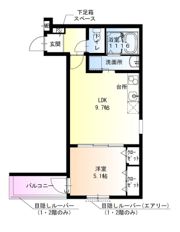 フジパレス鳳中町V番館の間取り画像