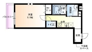 フジパレス上野芝III番館の間取り画像