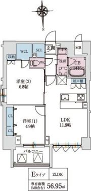 スプランディッド上本町WESTの間取り画像