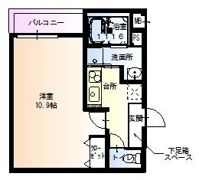 フジパレス堺大浜中町II番館の間取り画像