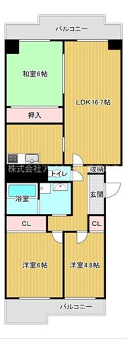 南港フローラルハイツ22号棟 22の間取り画像
