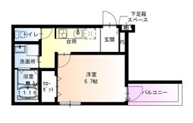フジパレス住吉東の間取り画像
