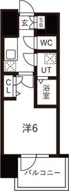 レジュールアッシュOSAKAGATEWAYの間取り画像