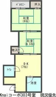 KANAIコーポの間取り画像