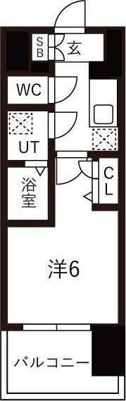 レジュールアッシュOSAKAGATEWAYの間取り画像