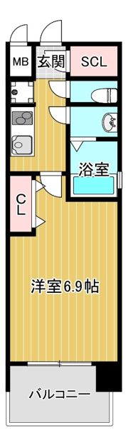 ビガーポリス417天満橋IIの間取り画像