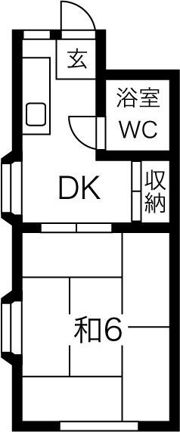 アパートメント住吉IIの間取り画像