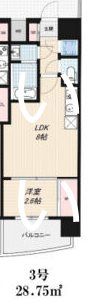 プラ・ディオ新深江の間取り画像