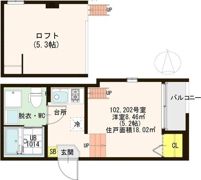 ハーモニーテラス住吉の間取り画像