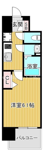 プレサンス大阪同心メゾヴィータの間取り画像