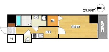 ★グランパシフィック花園北IIの間取り画像