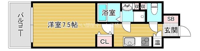 ミヤレジデンス西天満の間取り画像