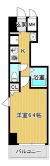 プロシード大阪梅田ポーションの間取り画像