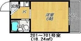 新深江大石パレスの間取り画像
