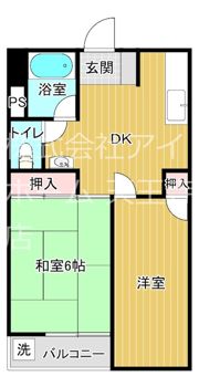 帝塚山コーポラスの間取り画像