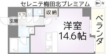 セレニテ梅田北Premiumの間取り画像
