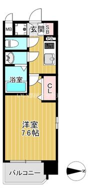 クリスタルグランツ東天満の間取り画像