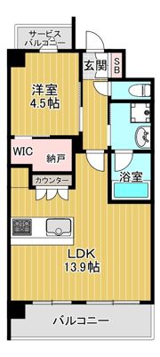 アーバネックス中崎町IIの間取り画像